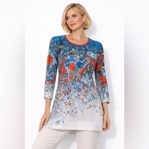 DOLCEZZA Tunic "New Magma” Simply Art NWT